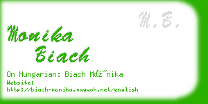 monika biach business card